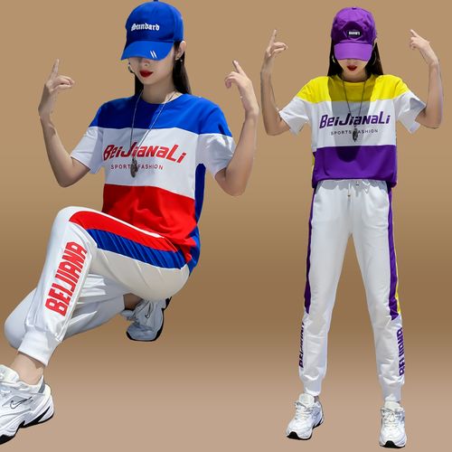 鬼步服装新款套装杨丽萍广场舞跳舞衣服时尚健身广场舞套装