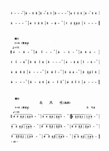 箫吹奏法 目录1 20 箫谱 简谱