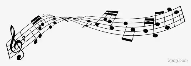 音乐符号png素材透明免抠图片-卡通手绘