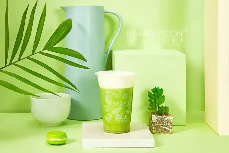 一组少女心奶茶