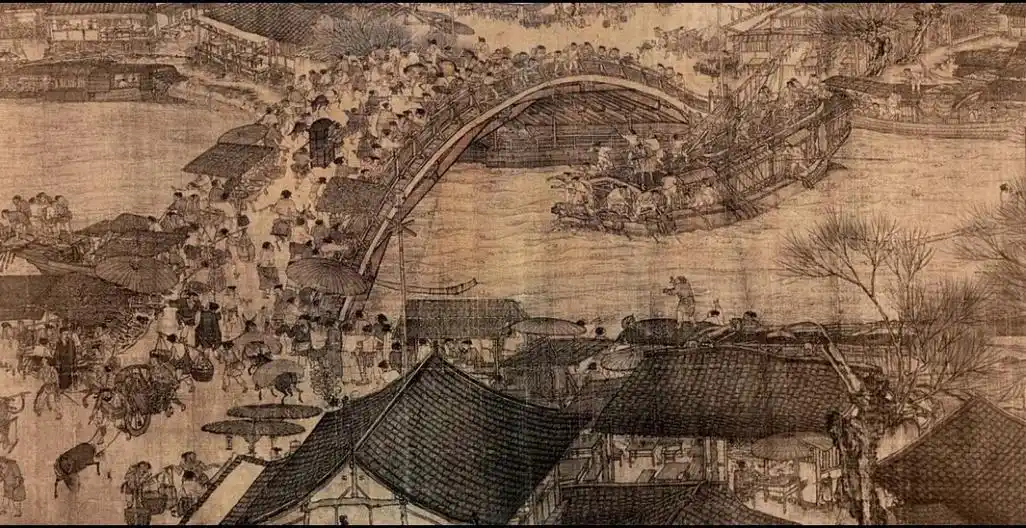 《清明上河图》北宋风俗画,北宋画家张择端仅见的存世精品,属国宝级