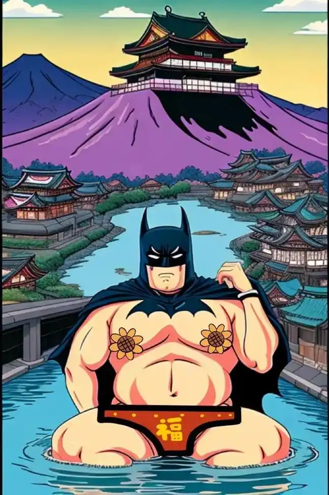 当蝙蝠侠泡温泉时.#恶搞 #蝙蝠侠 #手机墙纸 #欢迎取图 - 抖音