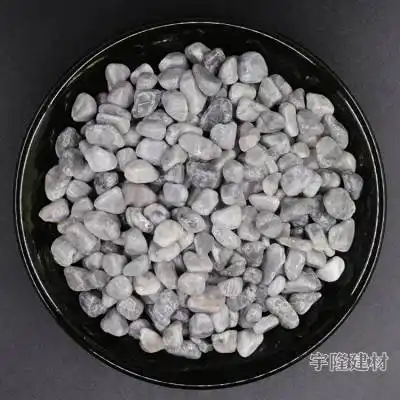 灰色胶粘石 6-9mm浅灰色砾石 园林景观洗米石水洗石石子厂