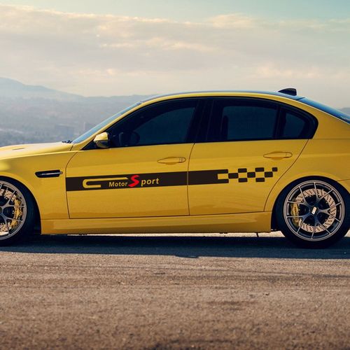 装饰汽车贴纸个性车门拉花长条划痕遮挡运动汽车装饰贴