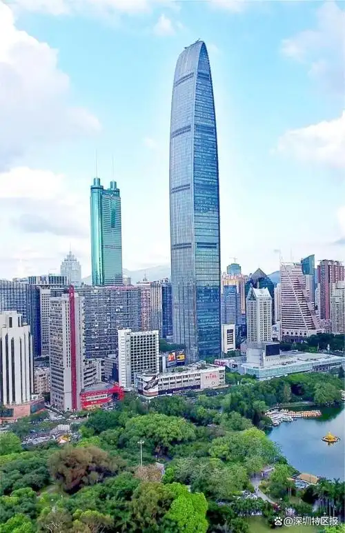 今日题图为深圳罗湖区京基100大厦.图源:深圳特区报