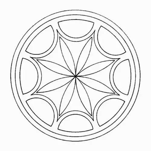 曼陀罗简笔画的照片