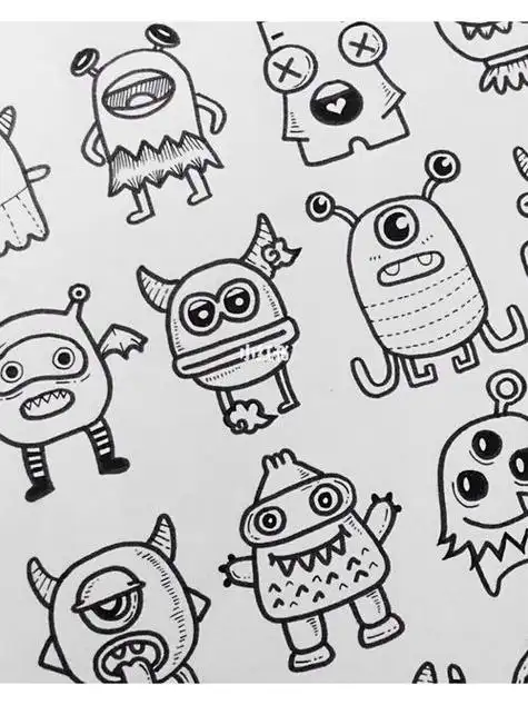 怪物的简笔画怪物的简笔画怎么画