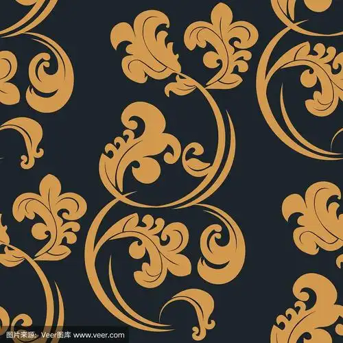 floral seamless pattern leaves