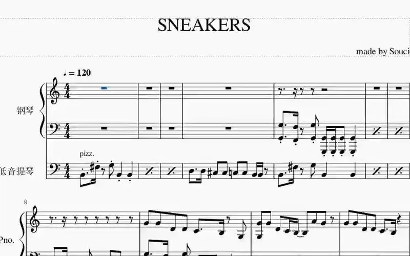 【itzy】sneakers 浅扒一下itzy新歌 钢琴谱 低音提琴谱