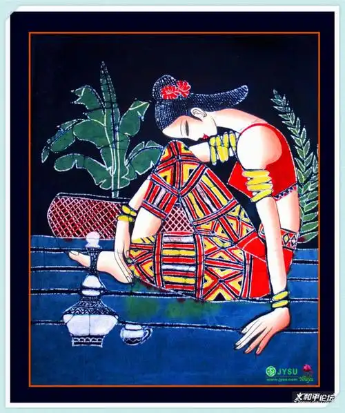 精致的中国民间蜡染画艺术作品(一)