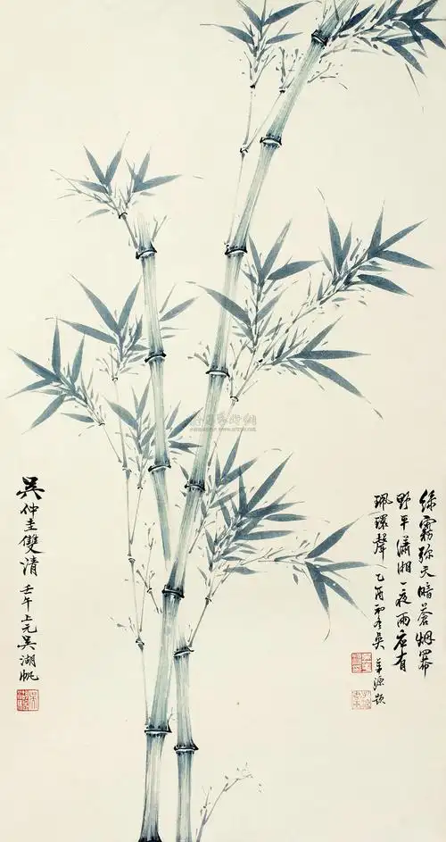 吴湖帆画竹