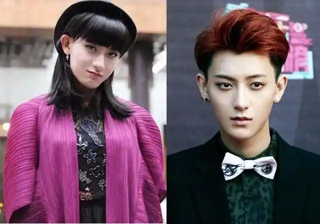 tboys的王源女装,走着小可爱的风格,蝴蝶结发带尽显可爱.