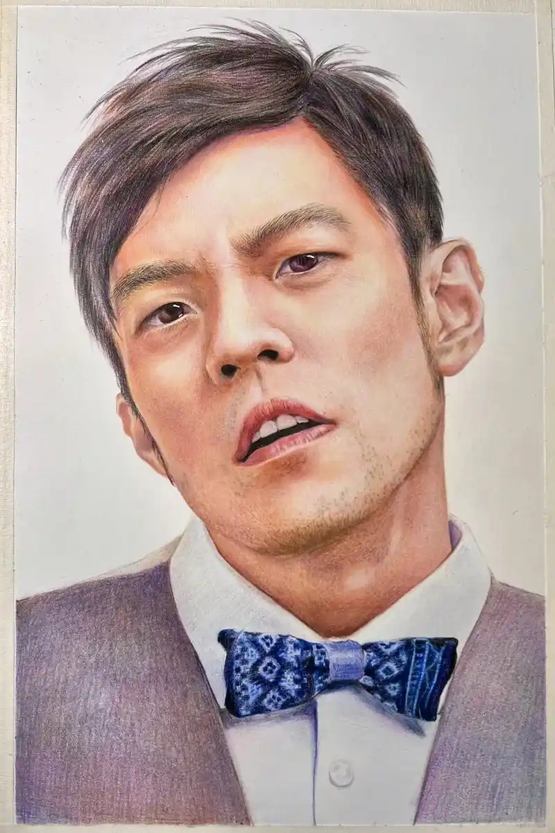 第二张周杰伦画像,粉丝说第一张太瘦太老,这张满足你们的要求, - 抖音