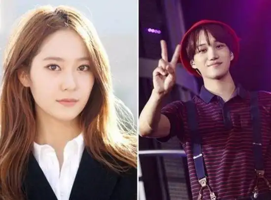 郑秀晶和kai日前承认恋情