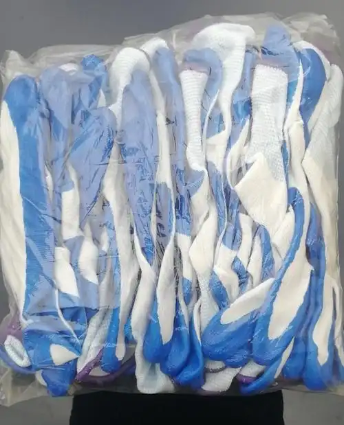 丁腈手套n518尼龙浸胶手套涂掌半胶手套丁青劳保手套批发手套丁晴