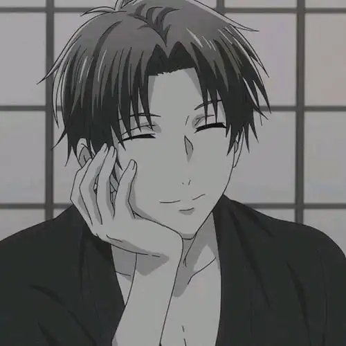 黑白动漫男头我不敢喝醉因为无人接