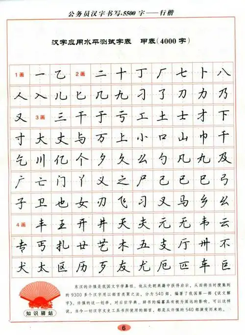 硬笔字帖吴玉生钢笔行楷字帖公务员汉字书写5500字