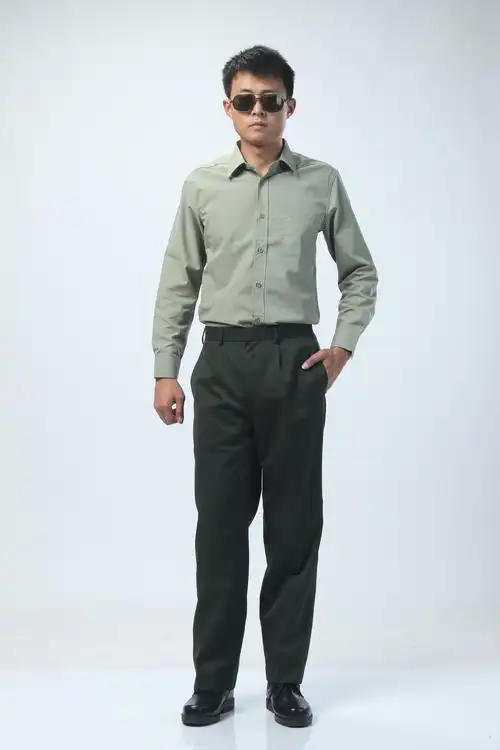 正品配发07陆军常服内长袖衬衣 男式长袖衬衣内衬衣