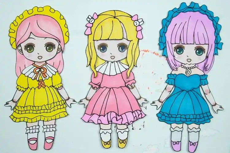 梦境少女创意手工卡通女孩纸娃娃magicol