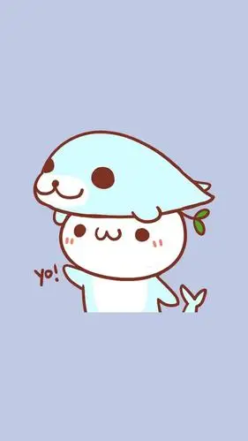 颜文字可爱动物背景