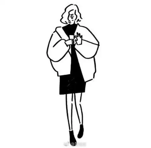 future酷酷的简笔画黑白少女壁纸锁屏皮肤文字 每个人都可以成为cool