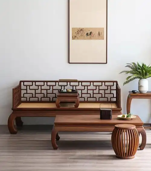 也称得上"古雅经典"#新中式  #新中式风格的家  #罗汉床  #家具分享