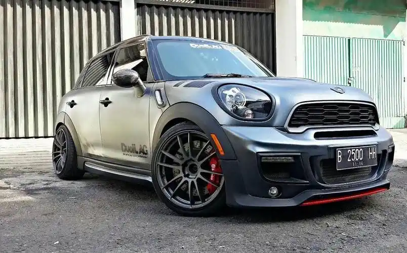 mini迷你r60乡村人countryman改装duellag款汽车前杠大包围雾灯罩