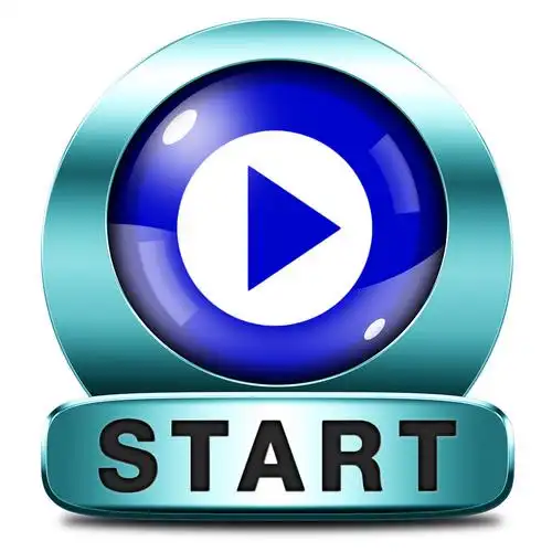 启动图标,starten of beginnen het spel film of video nieuw begin