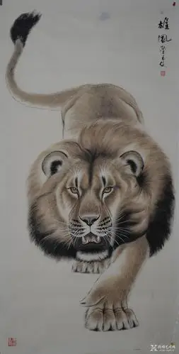 中国书画 国画 其他 > 狮子  •商品描述: 网站简介  张雄艺术网