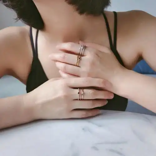 ootdforlady戒指叠戴之美