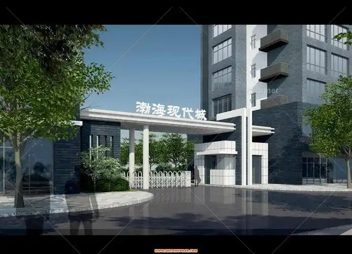 现代风格小区大门两个方案vfs尝试