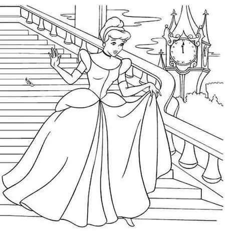 灰姑娘人物形象简笔画 动漫人物简笔画