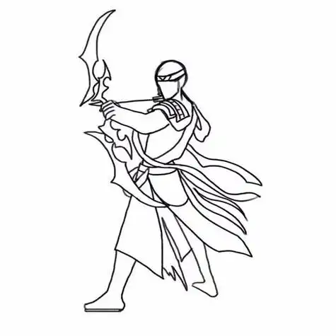 后羿怎么画简笔画 后羿怎么画简笔画一步一步的画