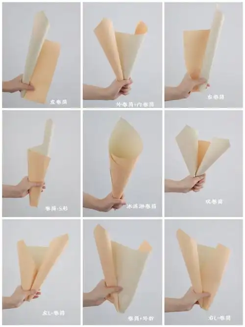 好看的包装纸就像给花束穿上漂亮的"衣服",不仅能修饰花束本身的"缺点