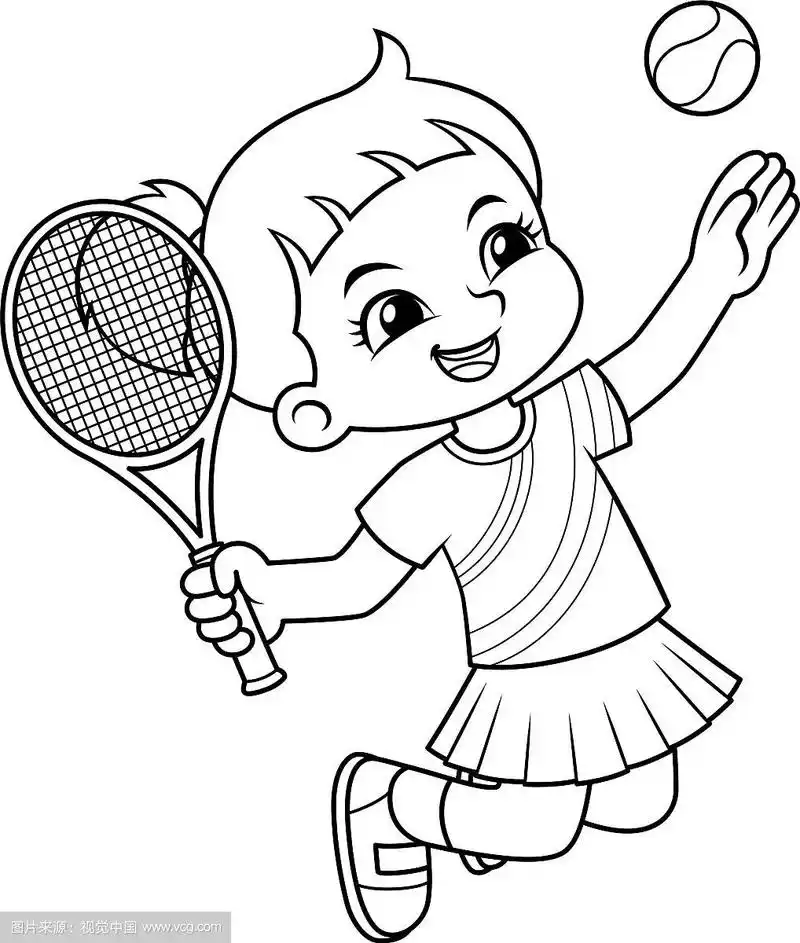 网球姑娘跳扣杀