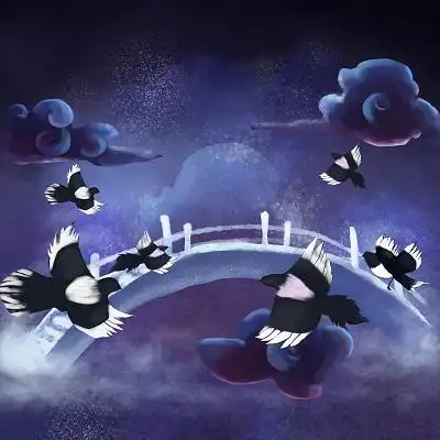 七夕节鹊桥素材