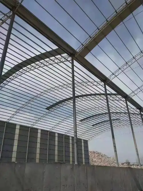 拱棚舞阳彩钢拱形棚网架房报价