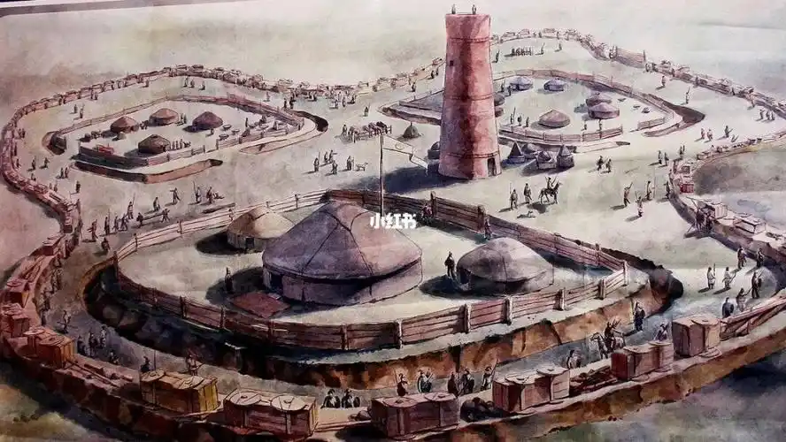 李白出生的碎叶城遗址复原