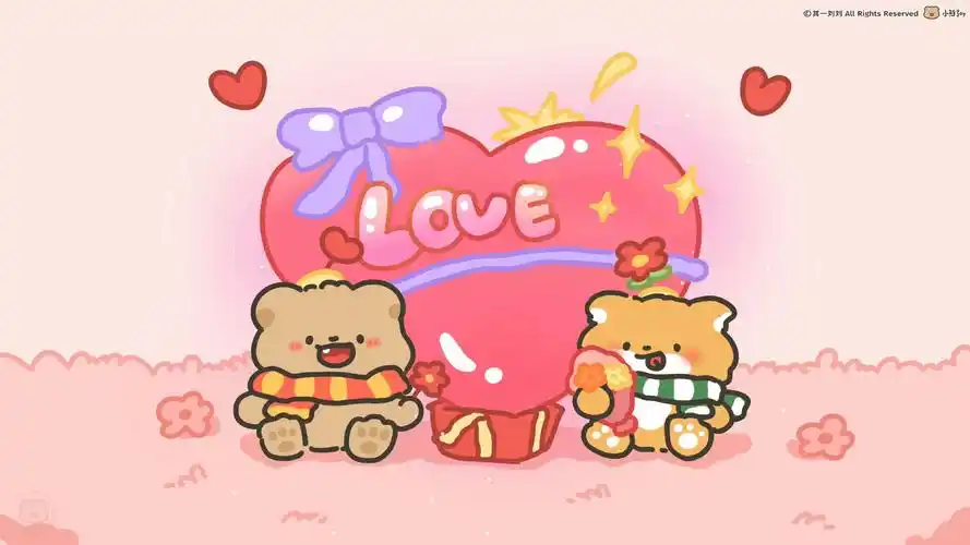 可爱小熊ipad电脑壁纸