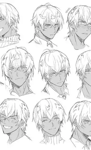 【cg原画插画教程】名侦探柯南动漫画男生多角度超帅气