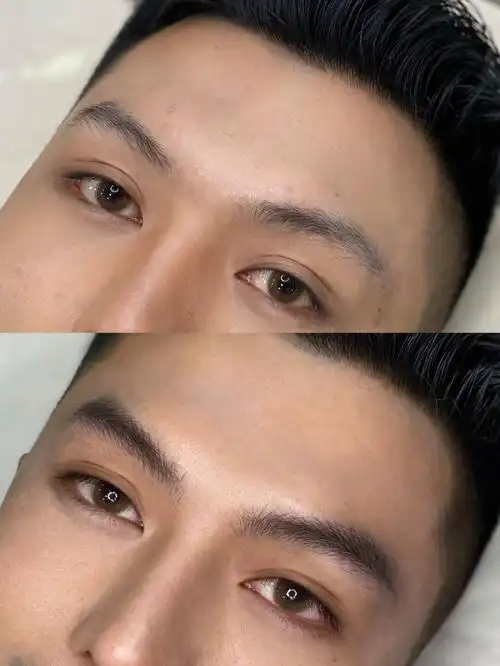 男士纹眉效果图 男士眉毛效果图片-诚智百科网