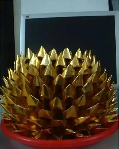 印刷箔不易脱金供潮汕中秋节折纸菠萝底座娘塔菩萨用品潮汕装饰品拜神