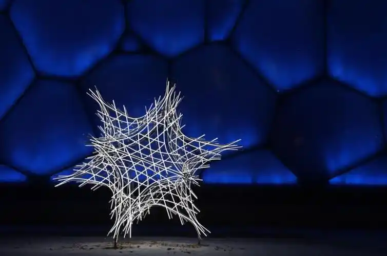 科技冬奥雪绒星科技与艺术可视化呈现营造冰雪氛围