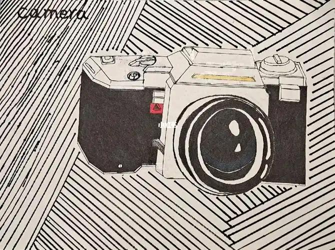 手绘照相机