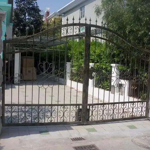 工厂焊接加工金属双开门 铁艺进户门欧式铁门 庭院大门花园小门