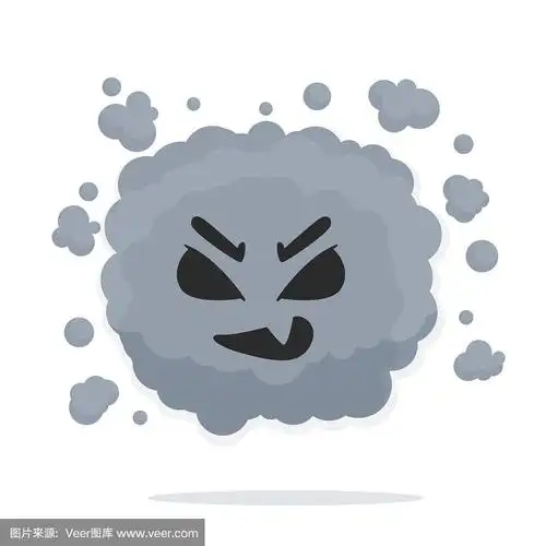 尘土飞扬的pm2.5卡通形象是泰国首都曼谷的一个大问题.