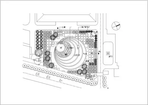 某文化广场环境景观设计施工图
