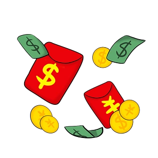 钱币红包图片大全