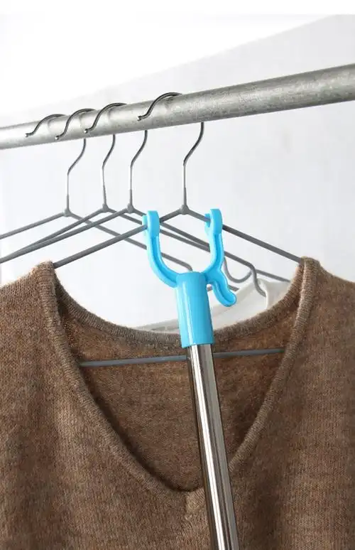 取衣服叉杆晾衣杆伸缩挑衣杆加长衣叉家用挂晒衣杆丫叉子撑衣杆架