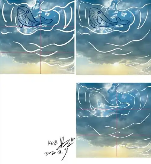 临摹一张肖战画的画